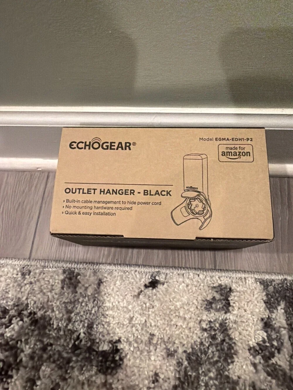 Echogear Outlet Hanger-Black Model: EGMA-EDH1-B2, 4th Generation
